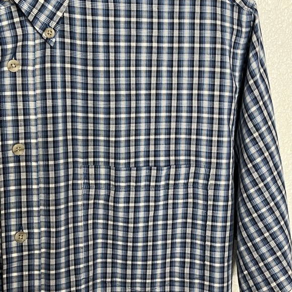 Weekends Only Striped Button Down Shirt Sz Large - Picture 2 of 5